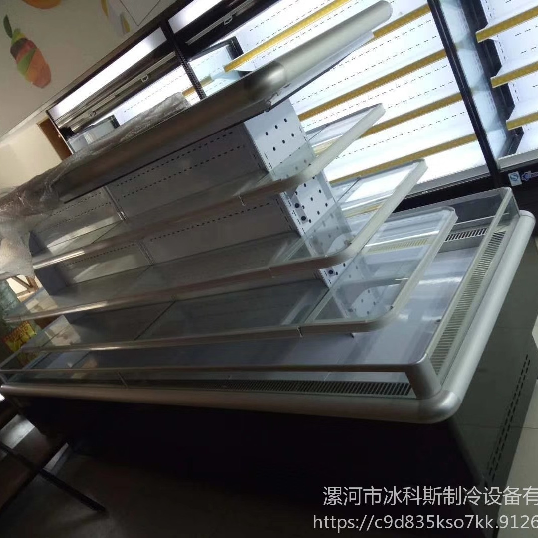 宜昌市超市四面开放展示柜，小型环岛柜定做，低温鲜奶冷藏柜工厂直销 支持定制 未来雪-WLX-HD-146图片