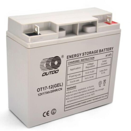 奥特多蓄电池OT17-12 监控报警 消防主机 路灯 12V17AH UPS电源 批发报价