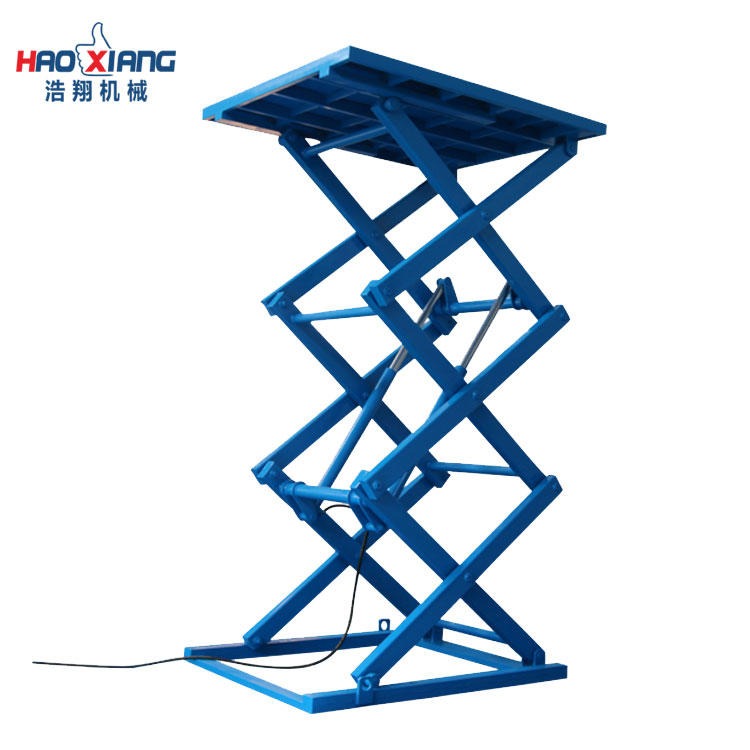 浩翔厂家订做SJG3吨固定式升降货梯 东莞电动升降货梯 固定剪叉升降货梯