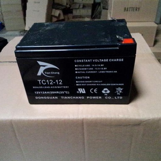 天畅蓄电池TC12-12  天畅蓄电池12V12AH UPS电源专用 质保三年
