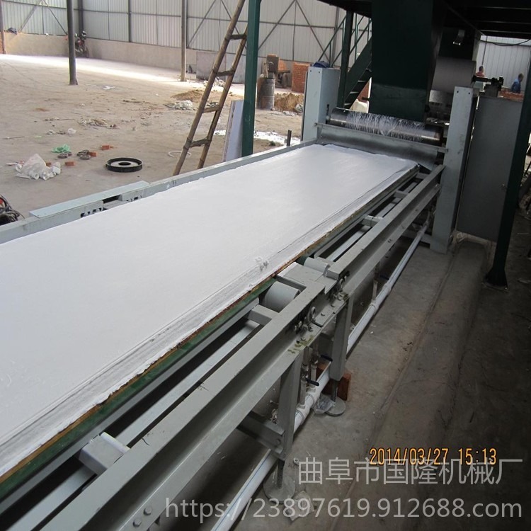 匀质板生产设备  国隆自动化聚苯颗粒板生产设备 菱镁水泥发泡图片