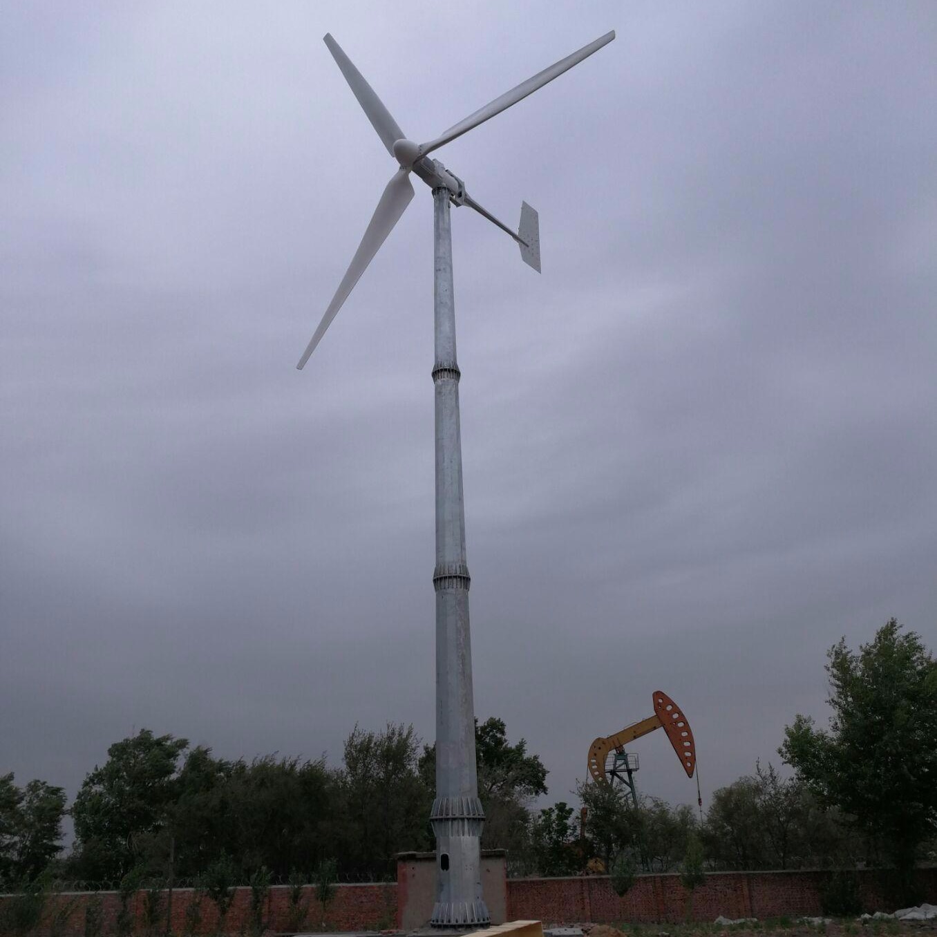 晟成30kw中型并网风力发电机低速风力发电系统风力发电机太阳能发电互补