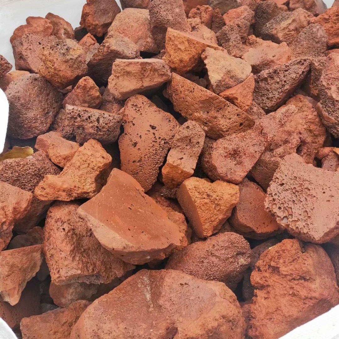 浙江火山石3-5厘米  浙江红色火山岩蘑菇石