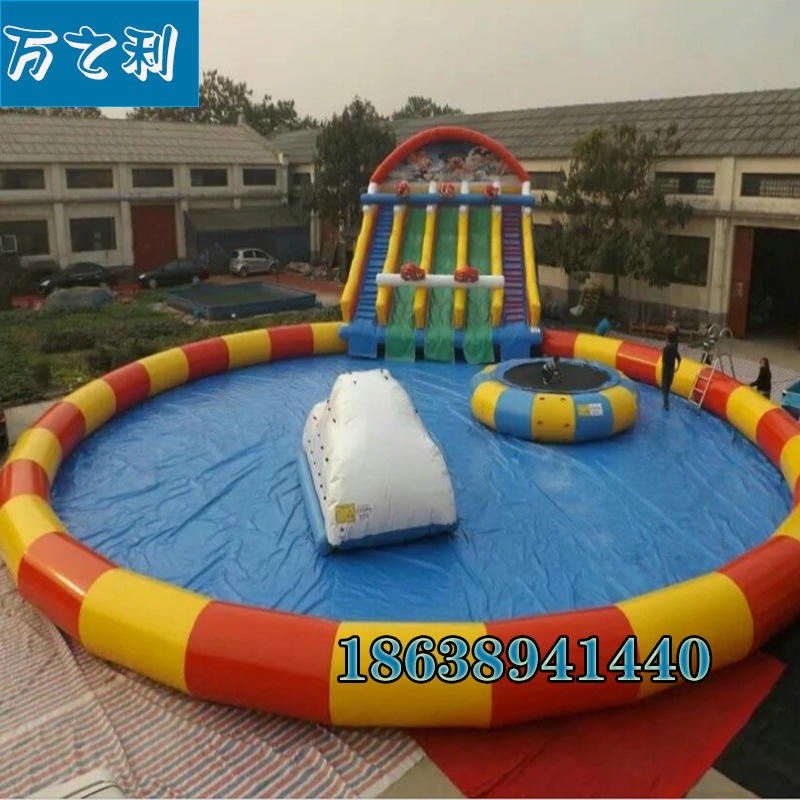 充气水池  大型户外儿童PVC游泳池戏水池   加厚材质定制