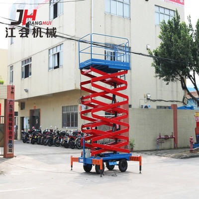广东现货供应维修SJY10米移动式升降机 清洁剪叉式升降平台 维修自走式高空作业平台