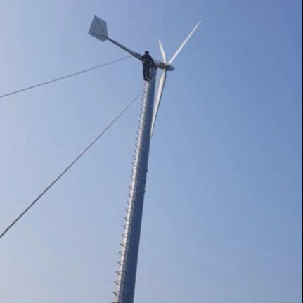 晟成2千瓦家用风力发电机屋顶安装离网小型发电系统