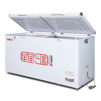 星星518GT718升冷柜商用卧式大容量冰柜冷藏冷冻铜管保鲜节能冰箱