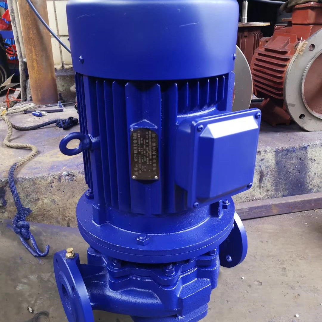蓝升泵业ISG立式管道离心泵 单级单吸立式离心泵 不锈钢管道离心泵 ISG25-125立式离心泵