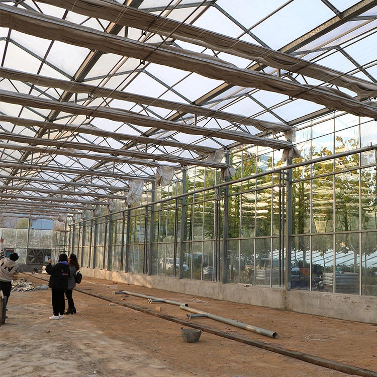 嘉诺温室生产安装 玻璃温室大棚 新型智能玻璃温室