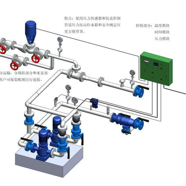 环海 蒸汽水换热机组 变频汽水管式换热机组 厂家定制