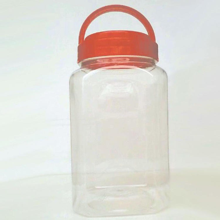 博傲塑料 加工透明食品罐 辣椒酱瓶子 塑料储物罐