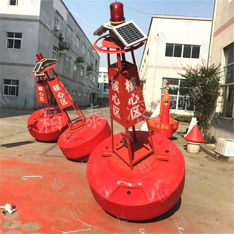 郑州景区航道标示浮标 直径1.2米装警示标示钢架灯塔航标价格