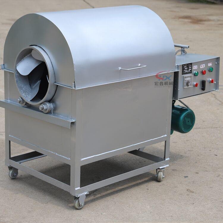 花生菜籽烘干设备  定做电加热炒货机  燃煤加热滚筒烘干机