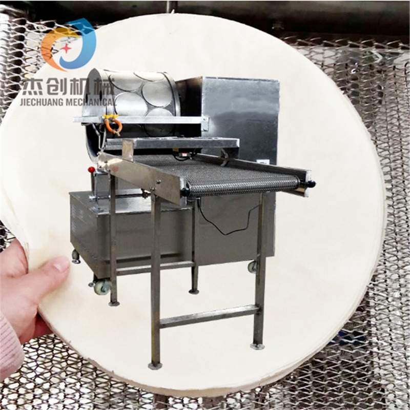 榴莲千层饼成型机 自动上浆调试蛋皮机 新技术全自动烤鸭饼生产设备