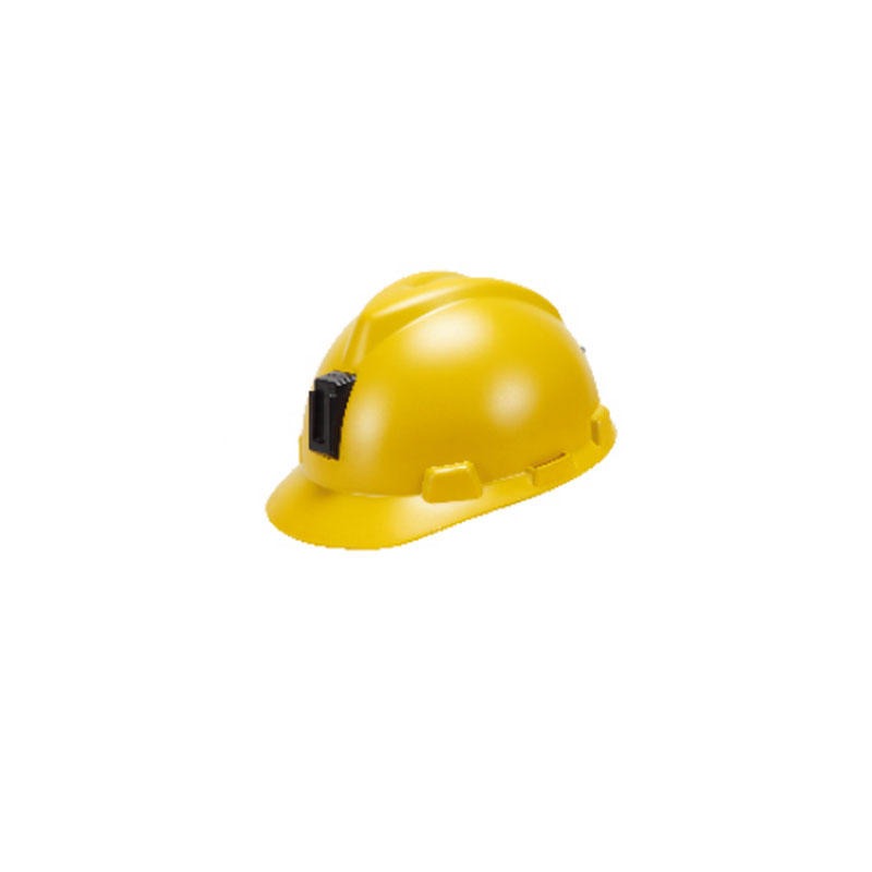 梅思安10177210 ABS帽壳超爱戴帽衬灰色针织尼龙吸汗带D型无涂层下颏带矿工安全帽-黄