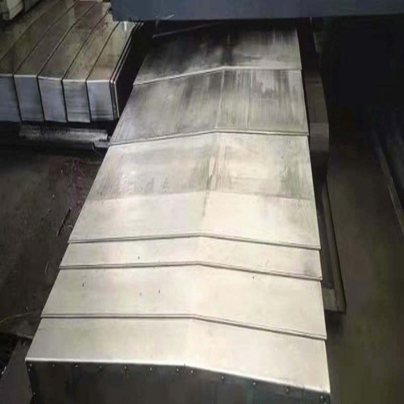 西班牙加工中心ZAYER5000导轨钢板防护罩 西班牙机床YZ轴伸缩护板图片