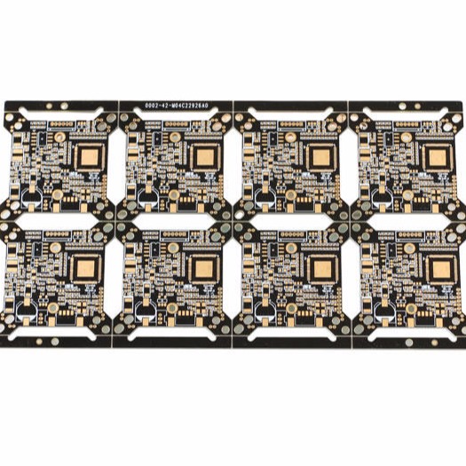 深圳捷科PCB底板厂直销四层线路板 沉金黑油白字电路板 1.6厚1OZ带BGA电路线路板
