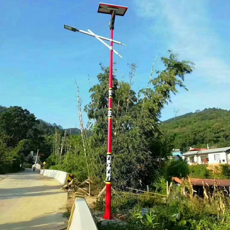 柳州新农村7米太阳能路灯 民族风太阳能路灯批发  勤跃路灯照明图片