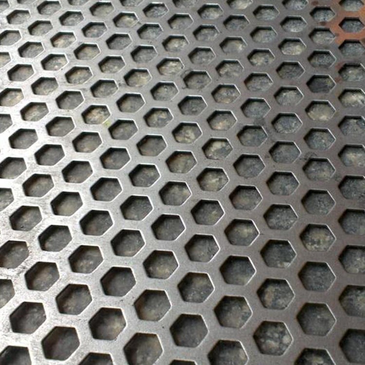 【欧腾】辽宁肥箱网用铁板冲孔网 低碳钢板洞洞板 数控冲孔圆孔网 六角孔过滤筛板