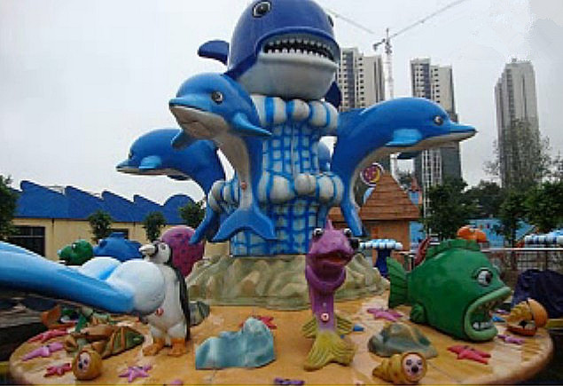 大洋大型户外游乐设备6臂激战鲨鱼岛 海洋主题儿童新款激战鲨鱼岛示例图8
