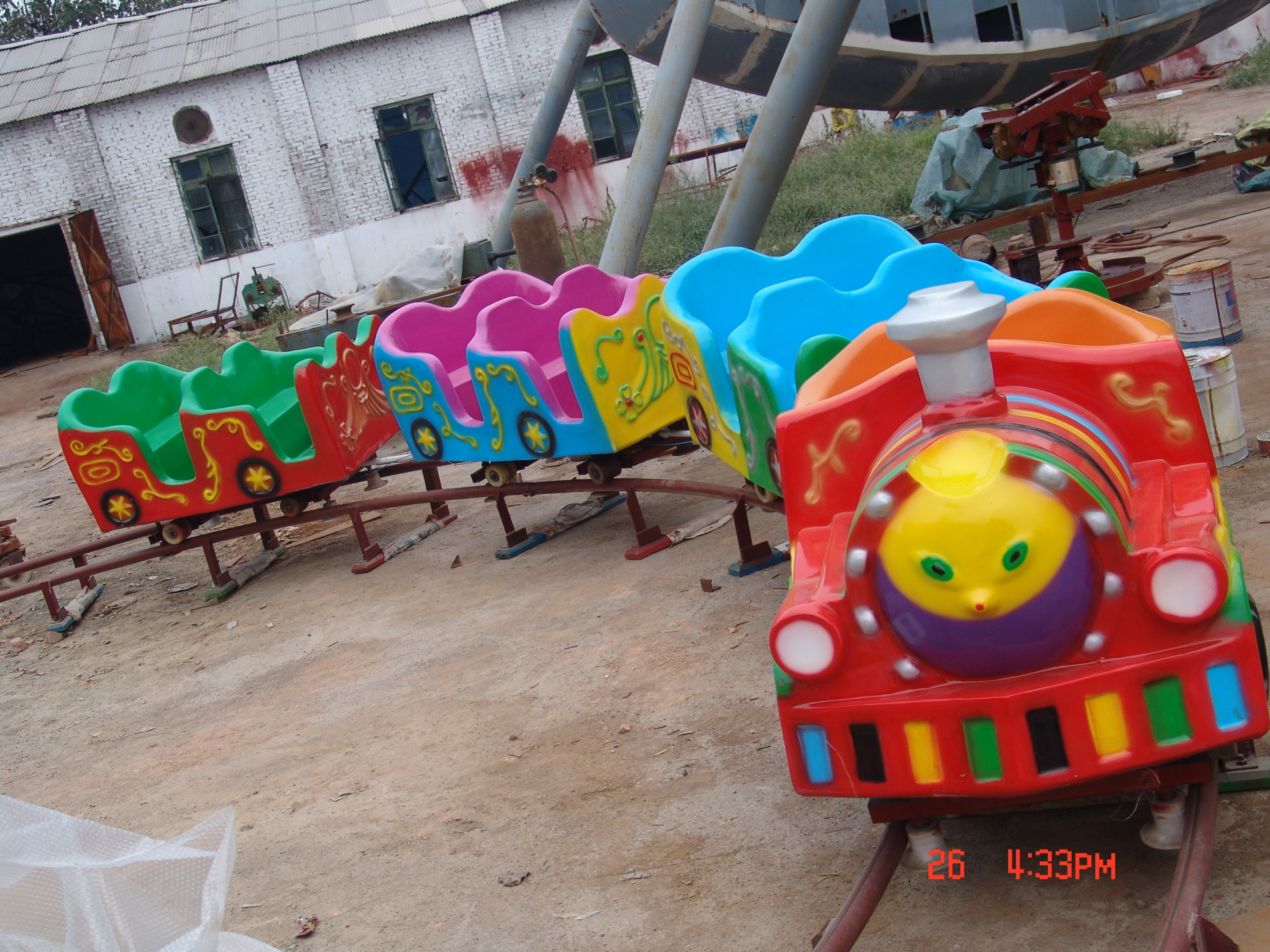郑州大洋轨道小火车儿童游乐设备 儿童小火车 豪华轨道火车厂家示例图7